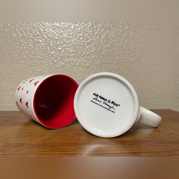 Our Name Is Mud “I Love You” Set of 2 Valentines Day Mugs. - Picture 8 of 12